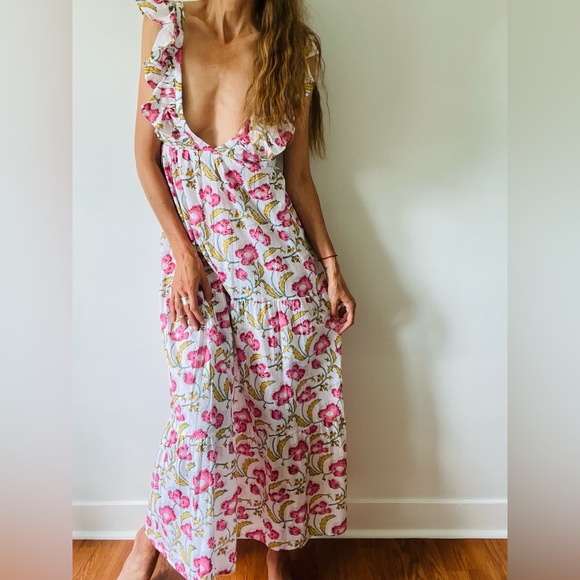 Indian Block Print Maxi - Picture 1 of 4